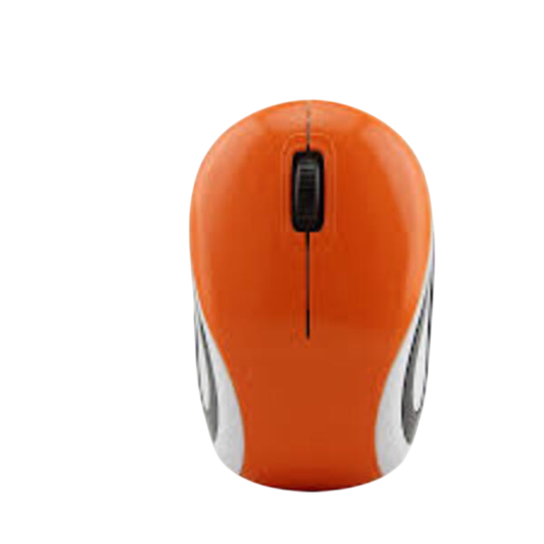 3D Optical 2.4G Mini Wireless Ergonomic Mouse - orange