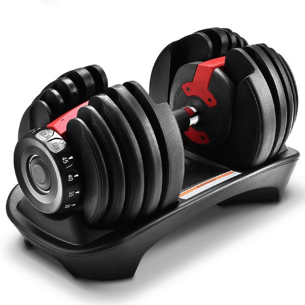 Zoolpro 24kg Adjustable Dumbbell Weight Set - Black Red