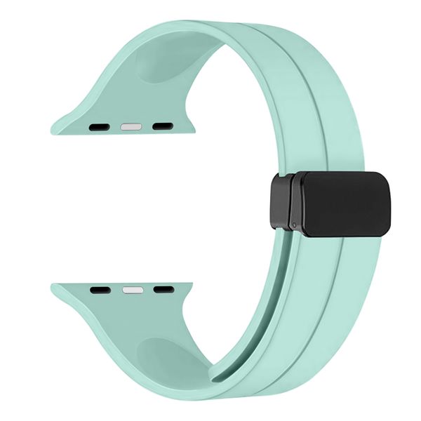 Magnetic Silicone Watch Strap/Band For Apple Watch - 42/44/45/49mm