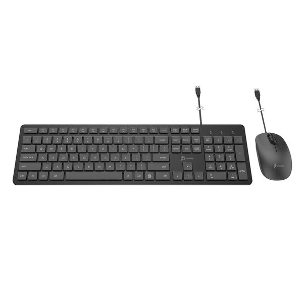 J5Create JIKMU115 Full-Size Desktop Keyboard and Mouse (Combo)