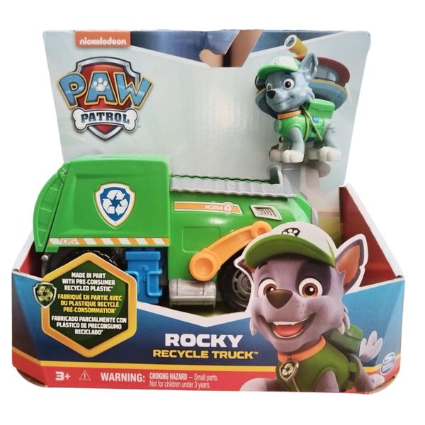 Paw Patrol - Rocky Recycle Truck Including 1 x Rocky Figure