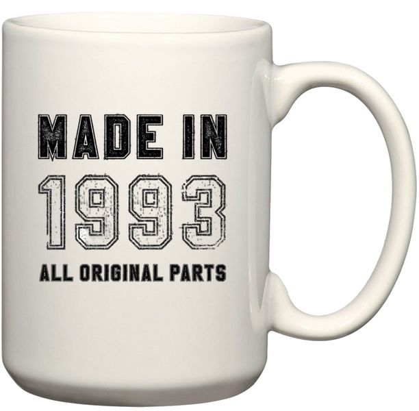 Made In 1993 All Original Parts 30th Birthday For Him Gift Rock Slate