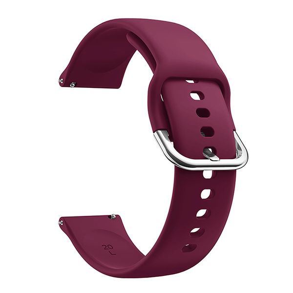 Sports Watch Strap 20mm Compatible with Samsung / Huawei / Garmin -Maroon