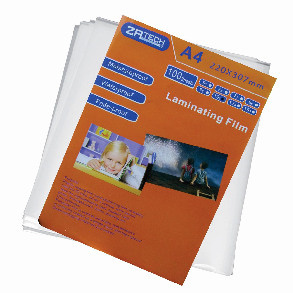 ZATECH A4 Laminating Film Pouch 100 Sheet 220x307mm Shop Today. Get