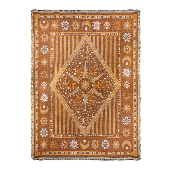 High-End Bohemian Sofa Blanket - Brown - 130x160cm