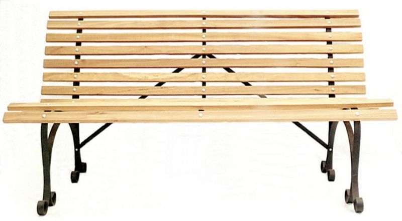 Cape Bench Hardwood With Steel Frame 1,5M