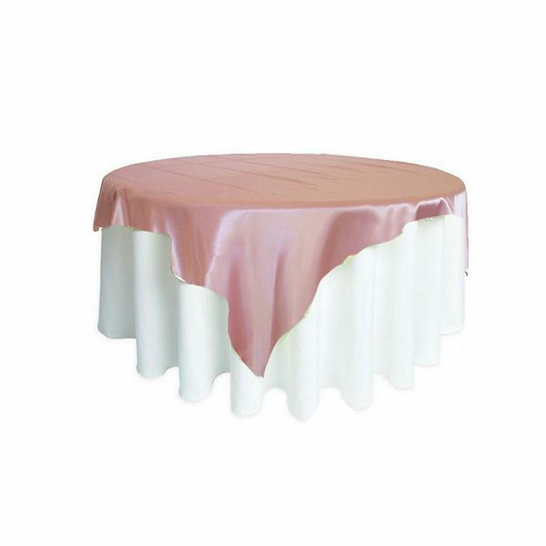 Rose Gold Satin Table Overlay