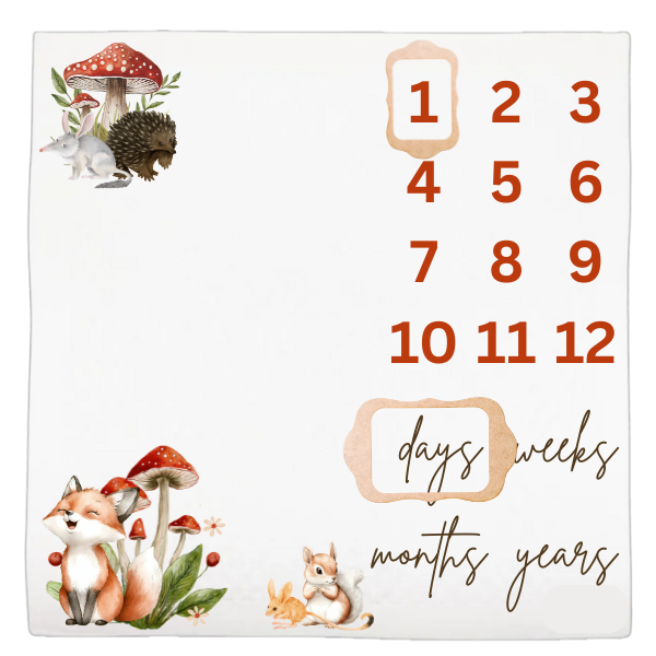 Baby Milestone Blanket Soft Memory Blanket-J-is God se meesterstuk