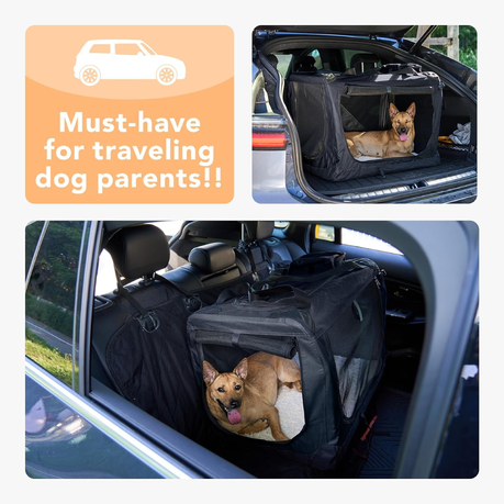 Collapsible Portable Dog Crate Pet Carrier for Traveling 60x42x42cm Shop Today. Get it Tomorrow takealot