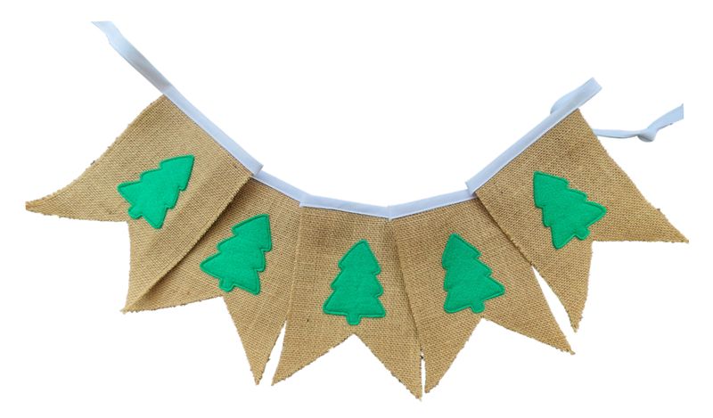 Christmas trees bunting