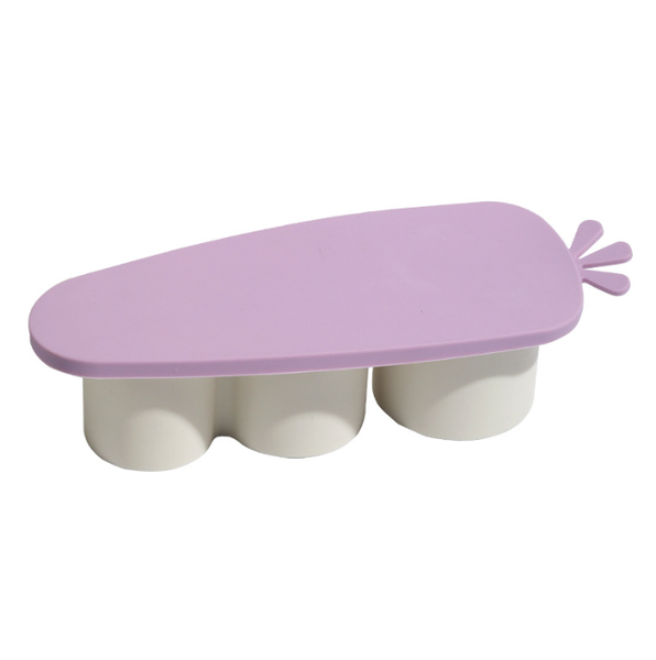Purple Silicone Ice Cube Tray for Stanley Cups Carrot Shape Easy Release