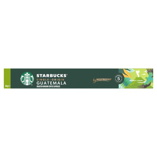 STARBUCKS Single-Origin Guatemala by NESPRESSO Blonde Roast Coffee, 52gx10
