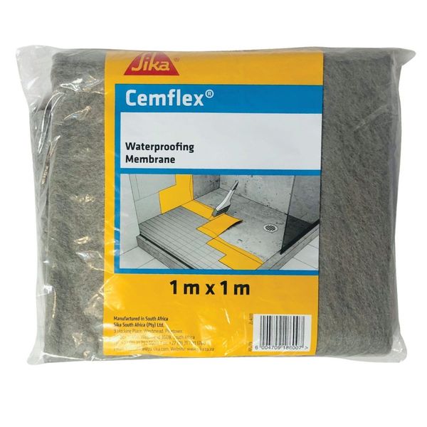 Sika - Cemflex Cementitious Polymer Waterproofing Membrane - 1 m × 1 m