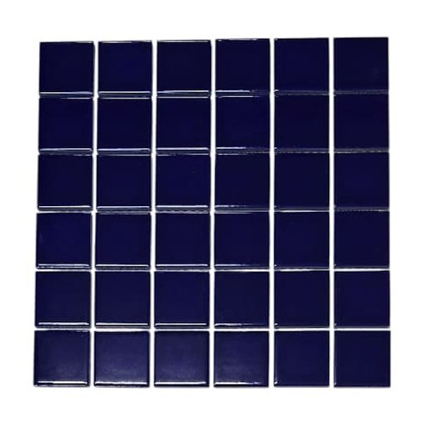 Porcelain Mosaic Tiles - Box - Royal Blue - Walls, Floors, Swimming Pools