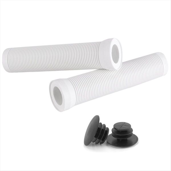 Bike Grips 22mm Road Bicycle Grip Anti-Slip Shock-Absorbing White