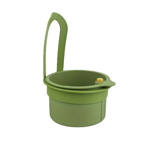 Hanging Sink Drain Basket with One-Press Squeezer - For Food Waste