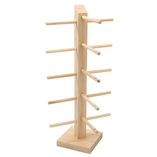 5 Pairs Wood Sunglass Display Rack Holder Organizer - Single Line