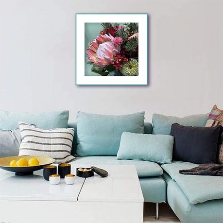 Diamond Painting DIY Kit,Full Drill, 50x40cm- Proteas on Black