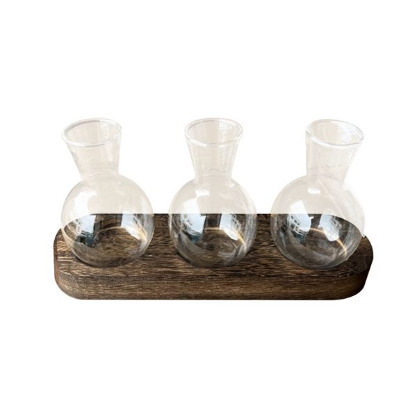 Vintage Propagation Station Glass Transparent Flower Pot