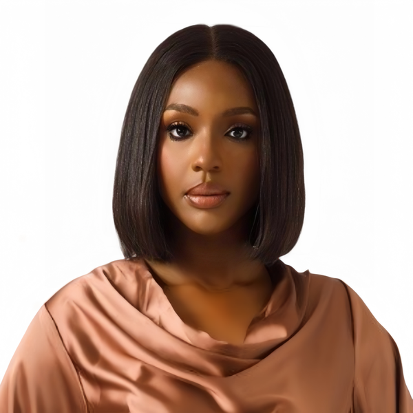 Luvée 12 inch Straight Bob Wig - Human Hair with 13x4 Lace Front
