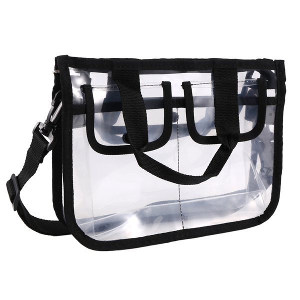 Clear Cross-Body Shoulder Bag, Toiletry Organizer Wash Bag