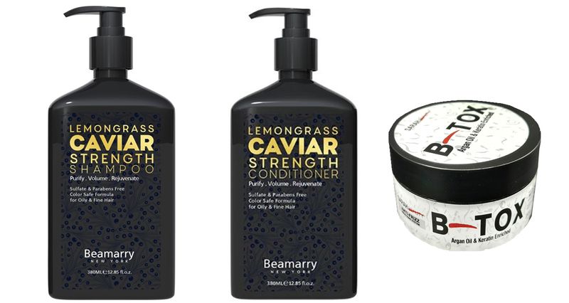 Beamarry Lemongrass Caviar Strength Set + Sarah Beauty B-Tox 150g