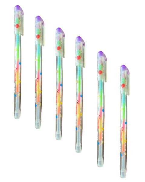 Sparkling Gradient Gel Pens - Set Of 6 - 0.8mm
