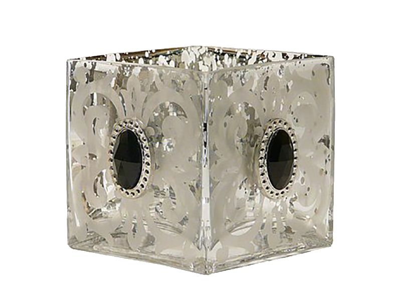 Baytiques - Square Candleholder Design Diamond Deco