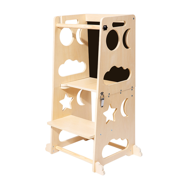 3-in-1 Learning Tower Convertible with Chalkboard Toddler Standing Tower