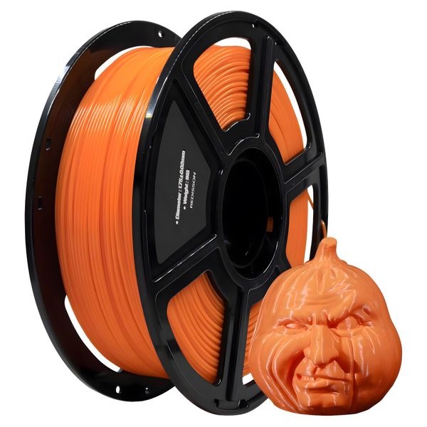 Redisson PETG Filament 1.75mm,3D Printer Filament 1kg (2.2lbs) Spool-orange