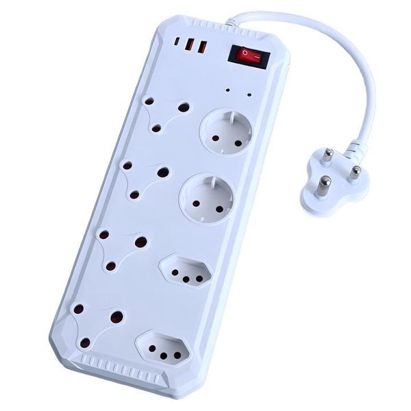 10 Ways Multi Socket-outlet With USB &amp; Type-C CM-3510