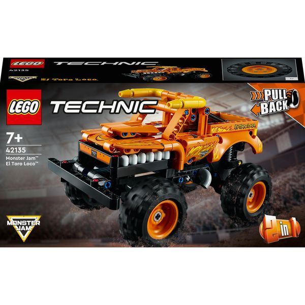 LEGO® Technic™ Monster Jam™ El Toro Loco™ 42135 Model Building Toy Cars (247 Pieces)