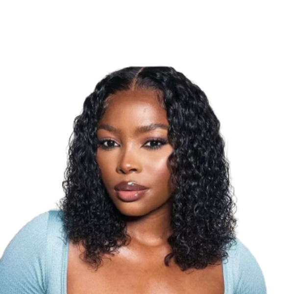 Brazilian Hair Wig Curls With 4x4 Closure, "12