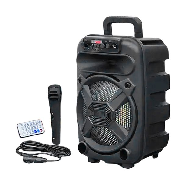 8 inch Portable Karaoke Speaker with Mic+Remote QL-1804