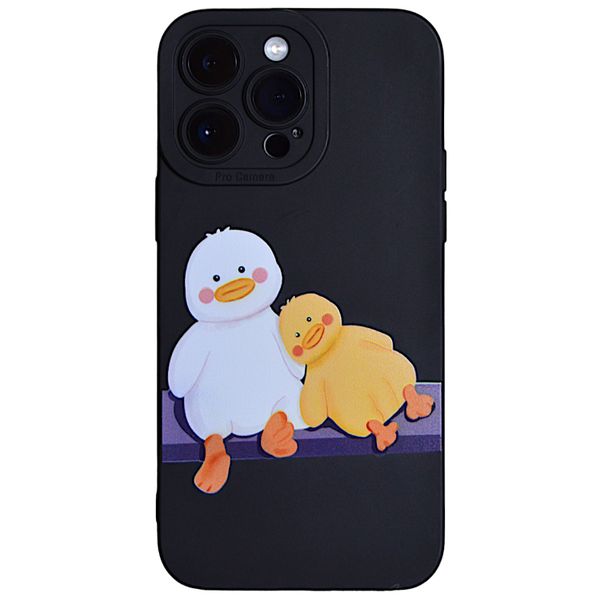 Black - Phone Case with Duck Besties &amp; Pro Camera - Iphone 15 Pro Max