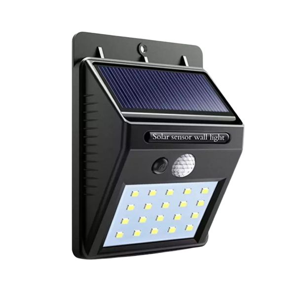 20 LED Solar Powered Motion Sensor Security Wall Garden Light Lamp Outdoor