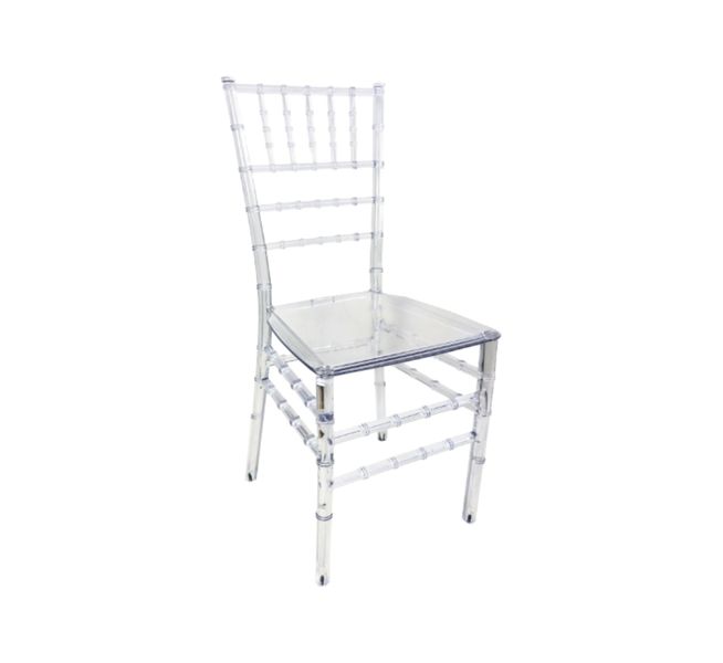 Clear Tiffany Resin Chair - 1 Piece