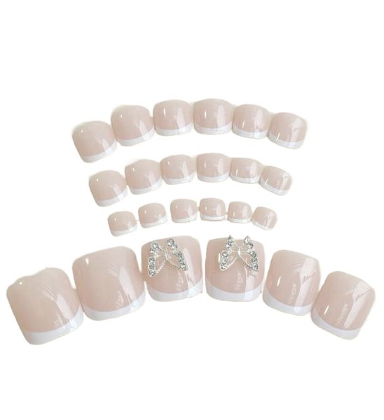24pcs Reusable Press-on Butterfly Artificial Nails