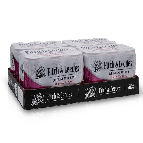 Fitch &amp; Leedes Memories Collection - Pink G&amp;T 24 x 300ml