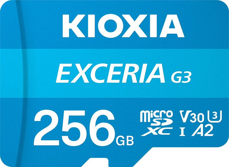 Kioxia Exceria G3 256GB UHS-I microSD Memory Card