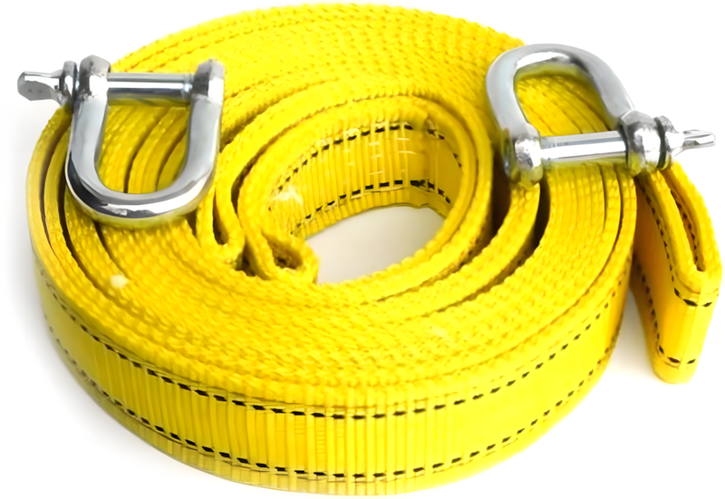 Heavy-Duty Tow Strap with Hooks 4M 5T with U-Shaped Hook Tow Strap Fit