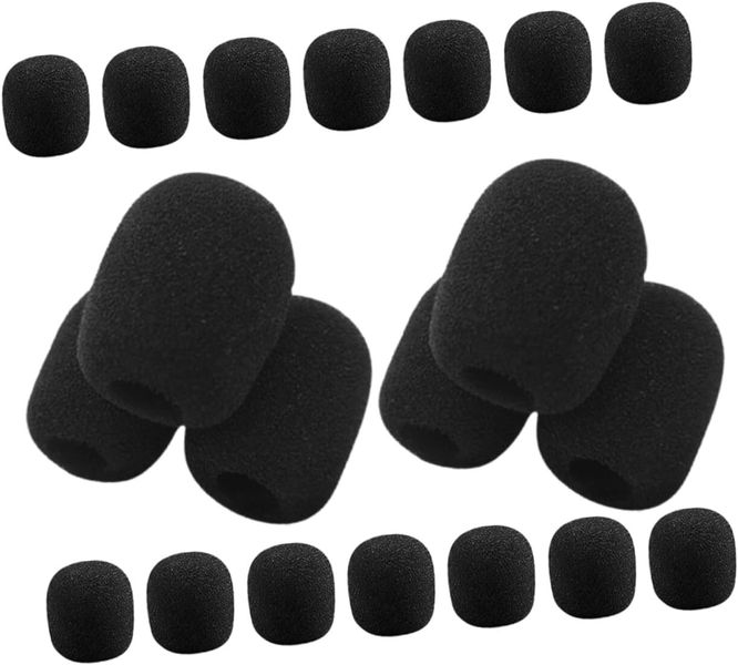 Microphone Windscreen Lapel Headset Mic Sponge Covers Anti-saliva Stain Ea