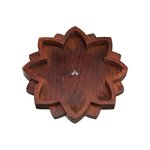 Wooden Lotus Storage Tray for Stones Essential Oils