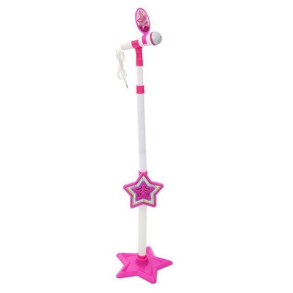 Kids Adjustable Microphone &amp; Stand - Pink