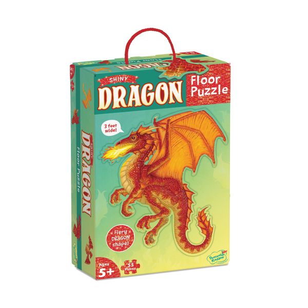 Peaceable Kingdom Shaped Floor Puzzle Dragon