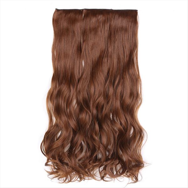 65Cm Thickened Three-Piece Wig Set Large Wavy Long Curly Wig a