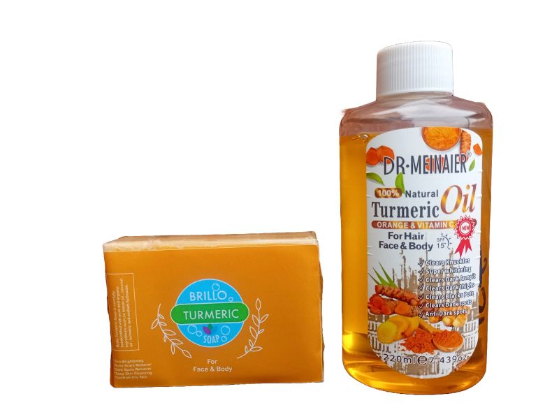 DR-Meinaier Turmeric Oil &amp; Brillo Turmeric Soap