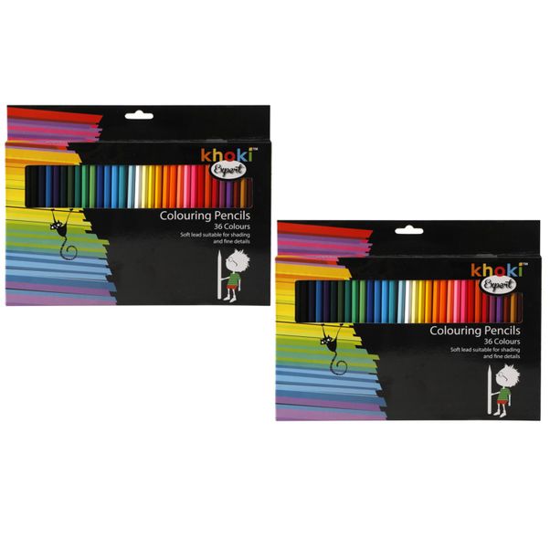 Expert Colour Pencils 36-Piece (Pack of 2)