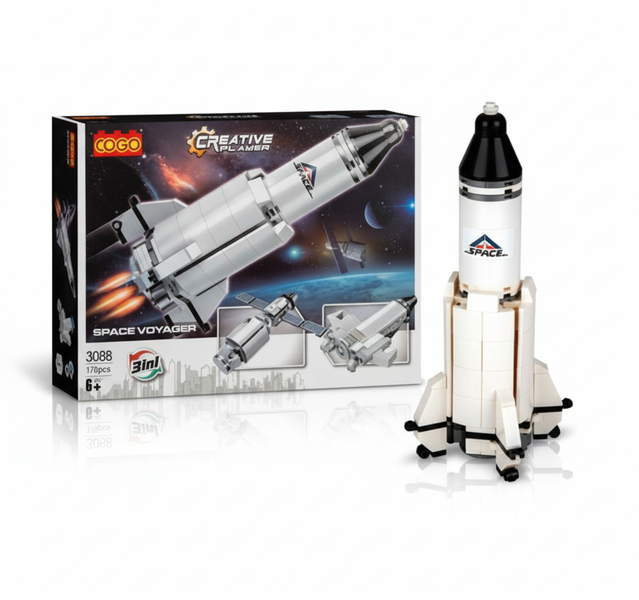 Cogo Space 176 Piece Building Blocks Set for Creative Play