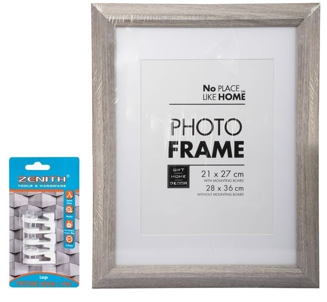 Set of 2 Picture Frame Certificate 28x36cm Hanging Hooks Included
